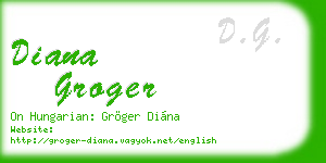 diana groger business card